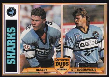 1994 Dynamic Rugby League Series 1 - Dynamic Duos #DD2 Mitch Healey / Andrew Ettingshausen Front